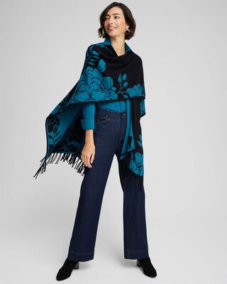 Cashmere Blend Fringe Ruana