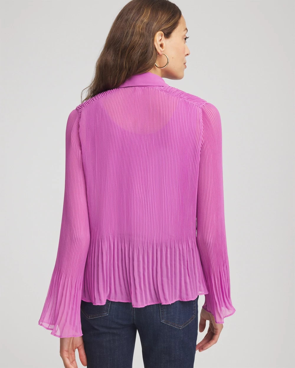 Pleated Georgette Blouse
