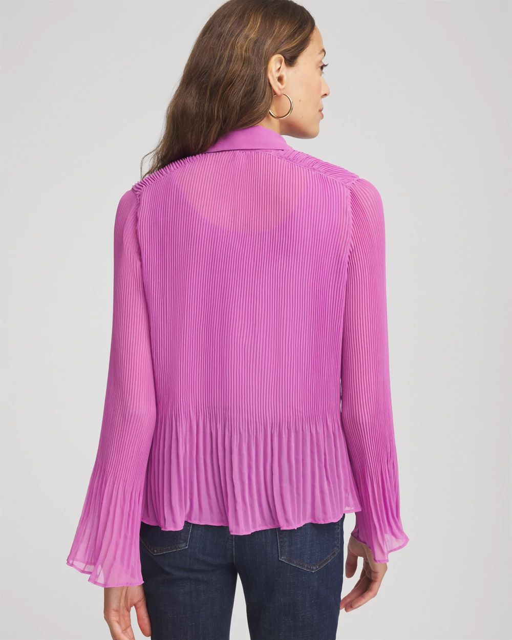 Pleated Georgette Blouse