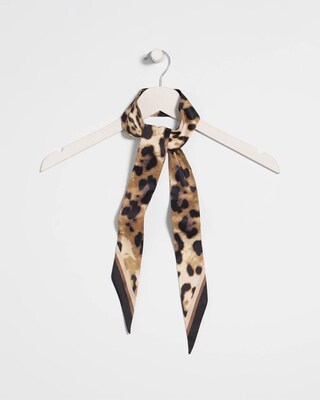 Animal Print Skinny Scarf