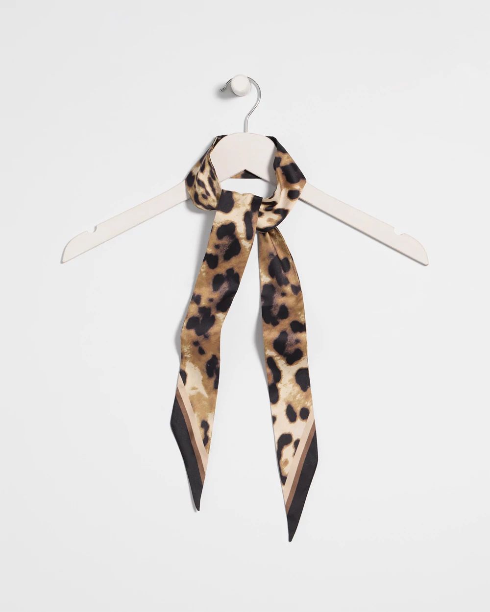 Animal Print Skinny Scarf