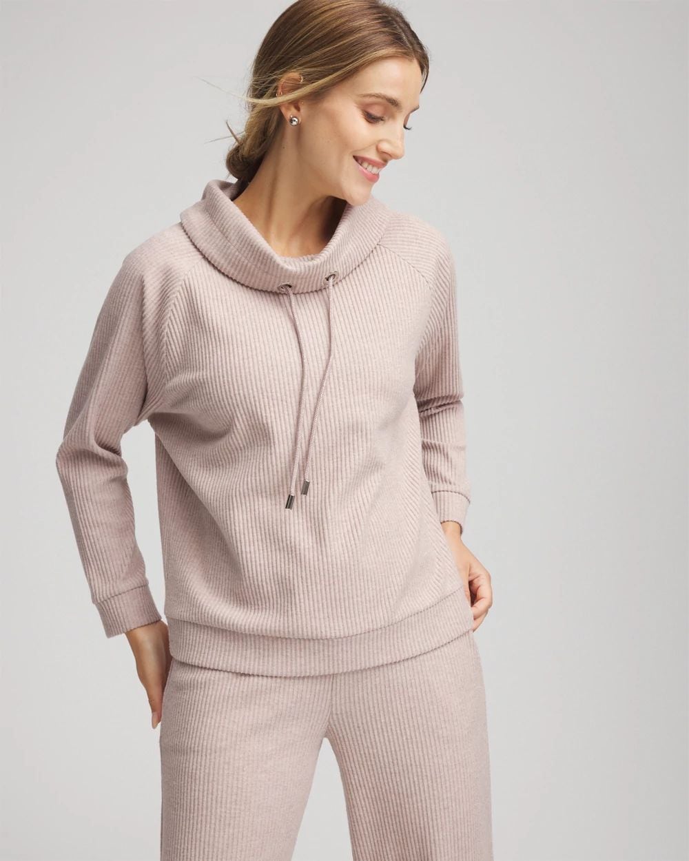 Zenergy® Brushed Cowlneck Pullover
