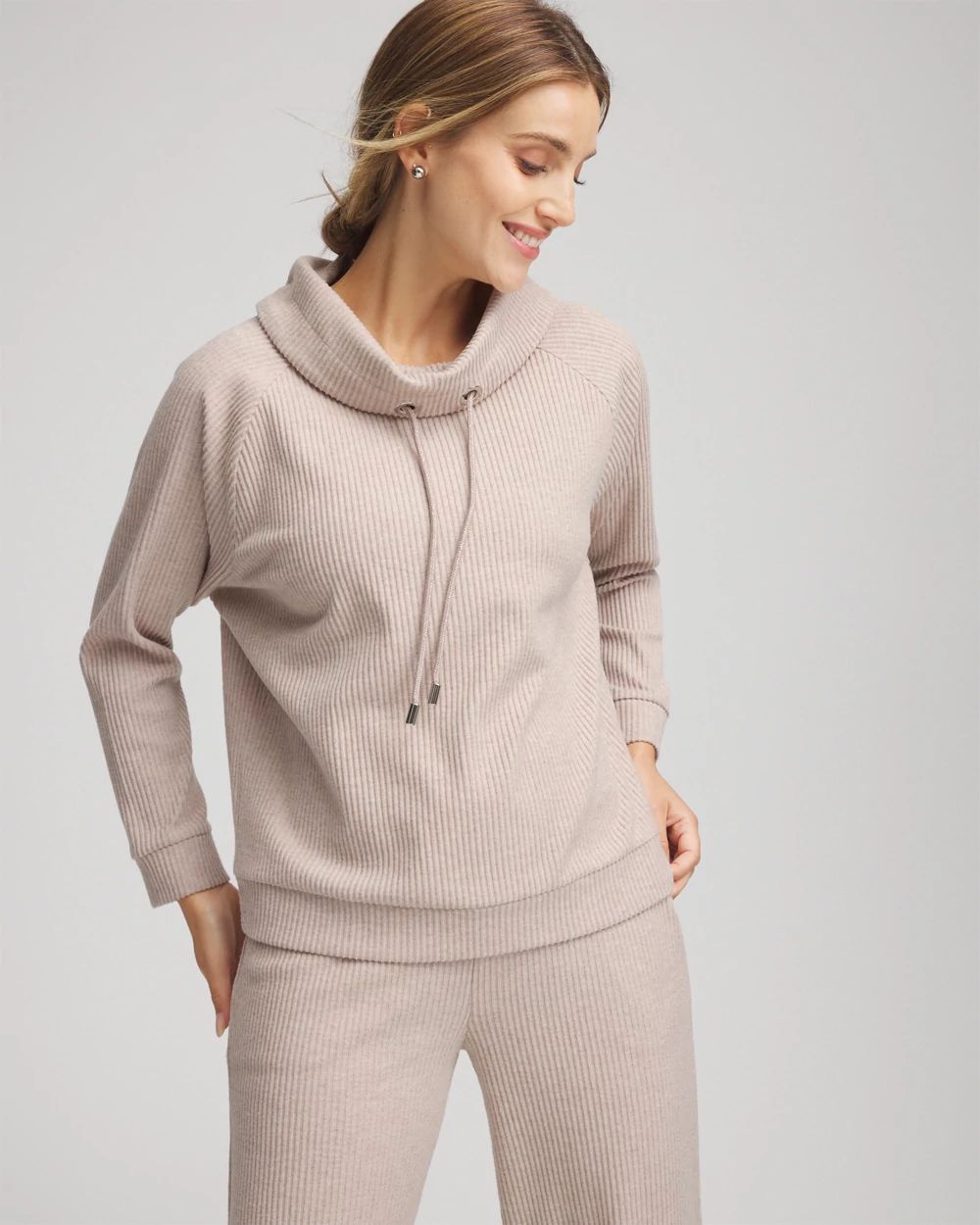 Zenergy® Brushed Cowlneck Pullover