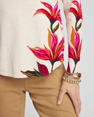 Lily V-neck Pullover Sweater click to view larger image.
