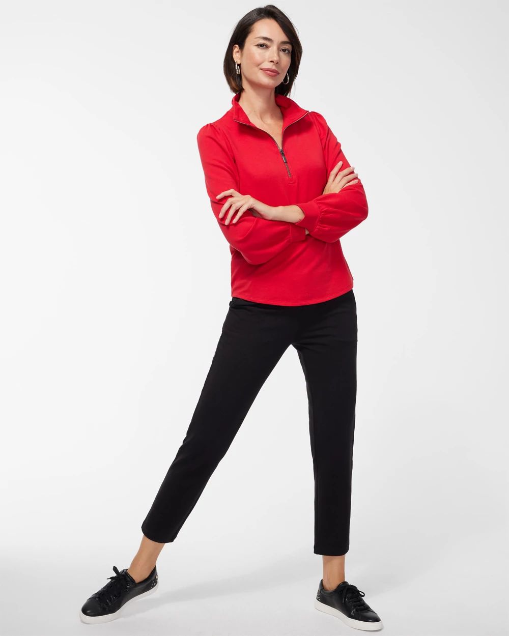 Zenergy French Terry Half Zip Pullover click to view larger image.