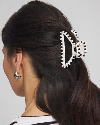 Bead Embellished Raffia Hair Clip click to view larger image.