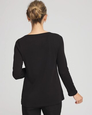 Stretch Cotton Boatneck Tunic click to view larger image.