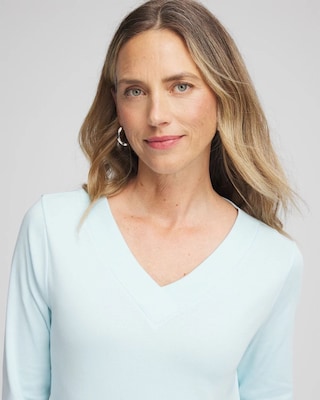 Pima Cotton 3/4 Sleeve Tee click to view larger image.