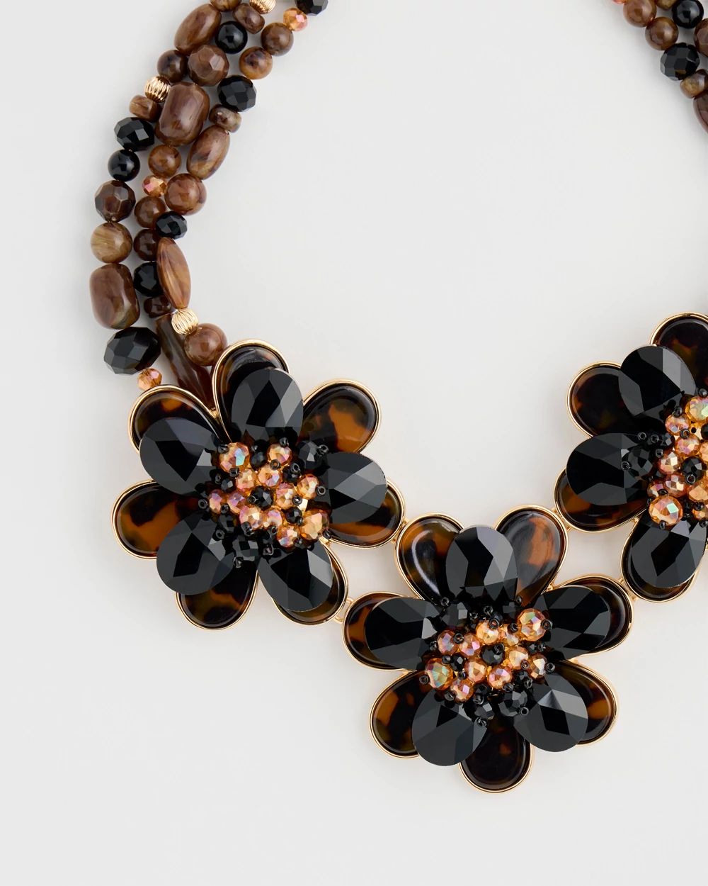 Chico's Originals Flower Bib Necklace click to view larger image.