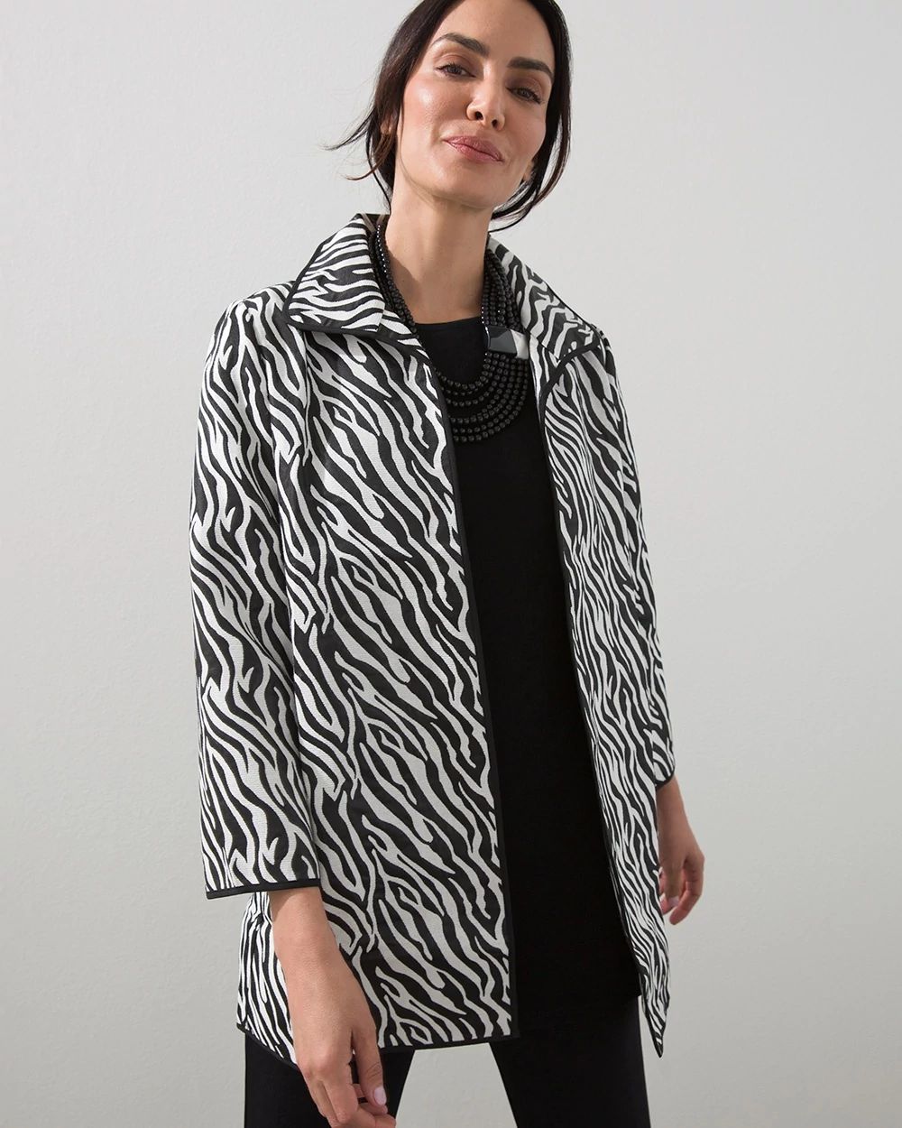 Travelers Collection Animal Jacquard Jacket