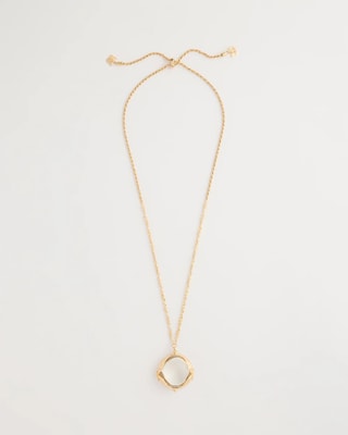 Butterfly Wing Monocle Necklace