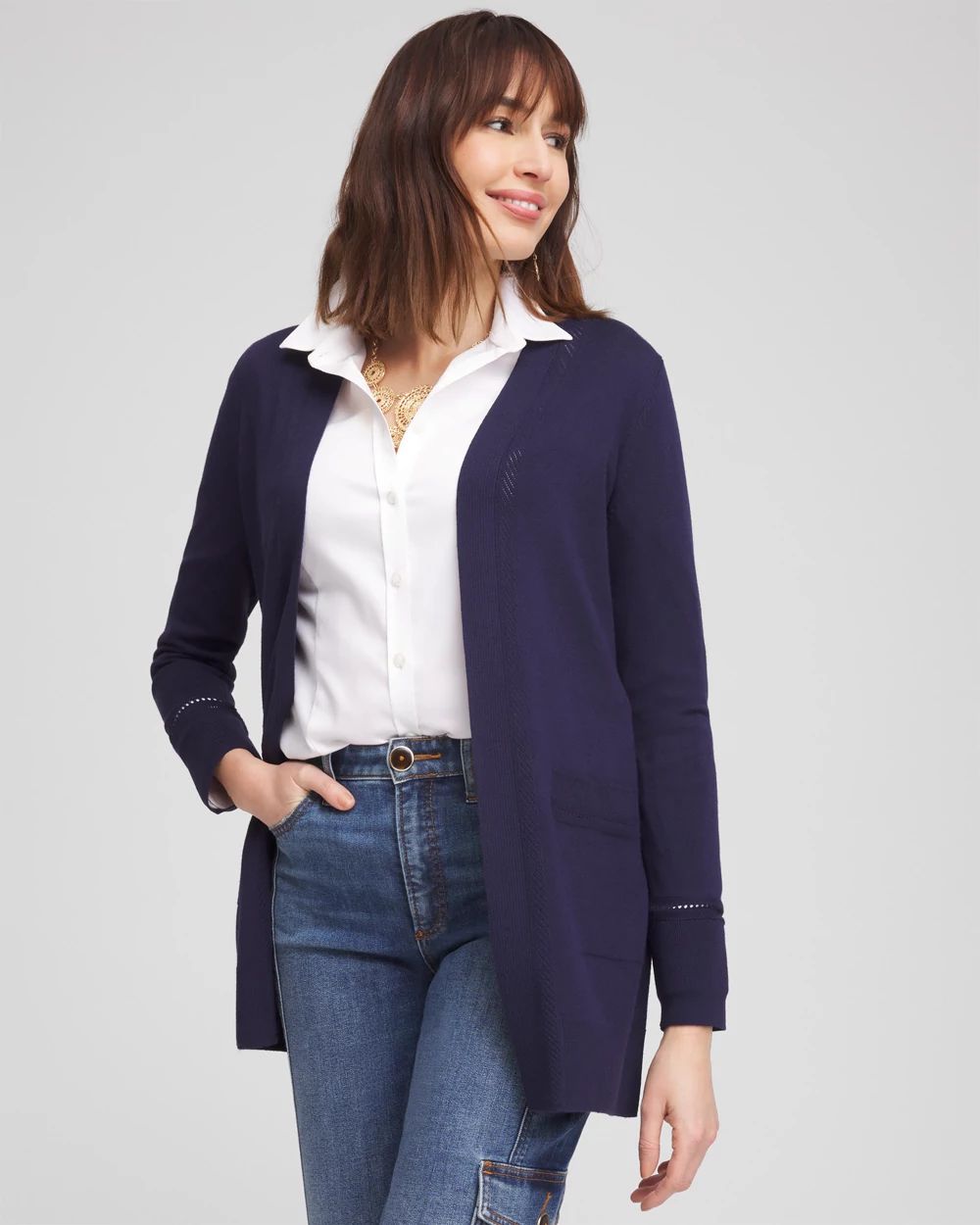 Open-Front Cardigan