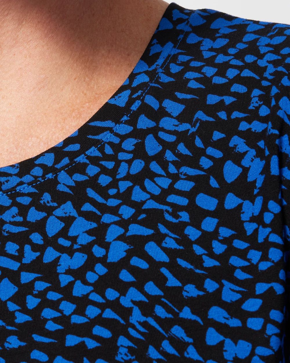 Touch of Cool Blue Dot Layering Tee