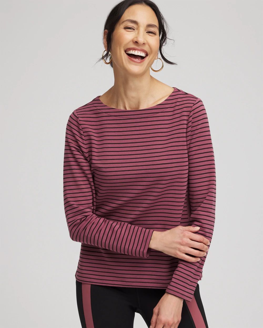 Zenergy® Block Stripe Pullover