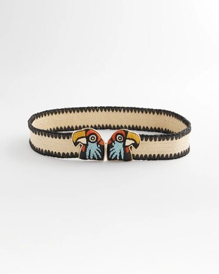 Tropical Parrot Stretch Belt