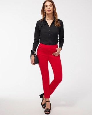 Brigitte Beaded Detail Ankle Pants