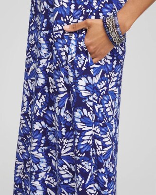 Batwing Sleeved Jersey Midi Dress click to view larger image.
