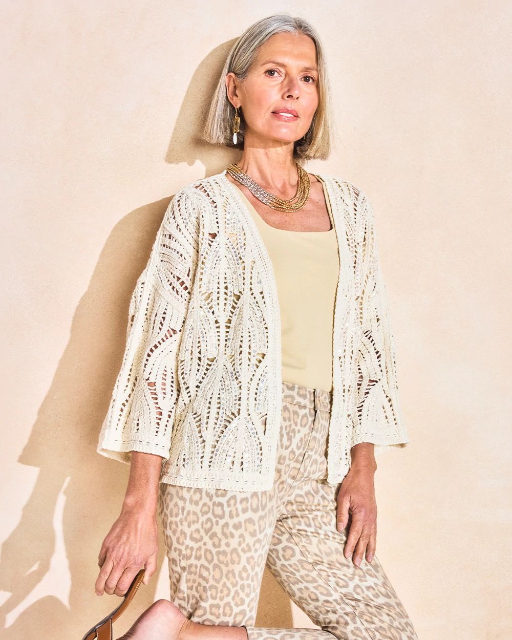 Cotton Crochet Kimono