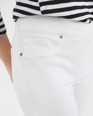 21" Denim Pull-On Capri Jeggings