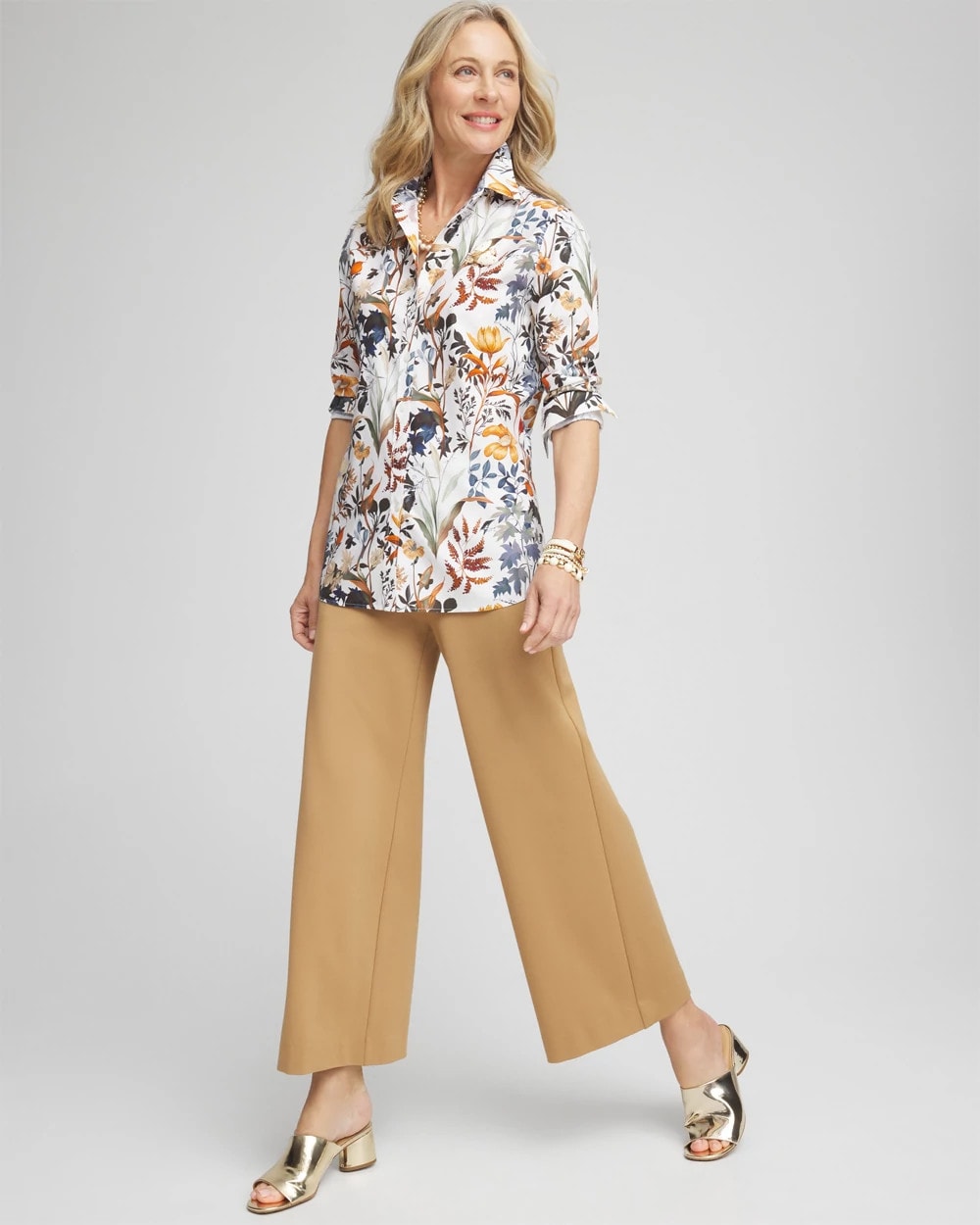 Juliet Ponte Wide Leg Cropped Pants