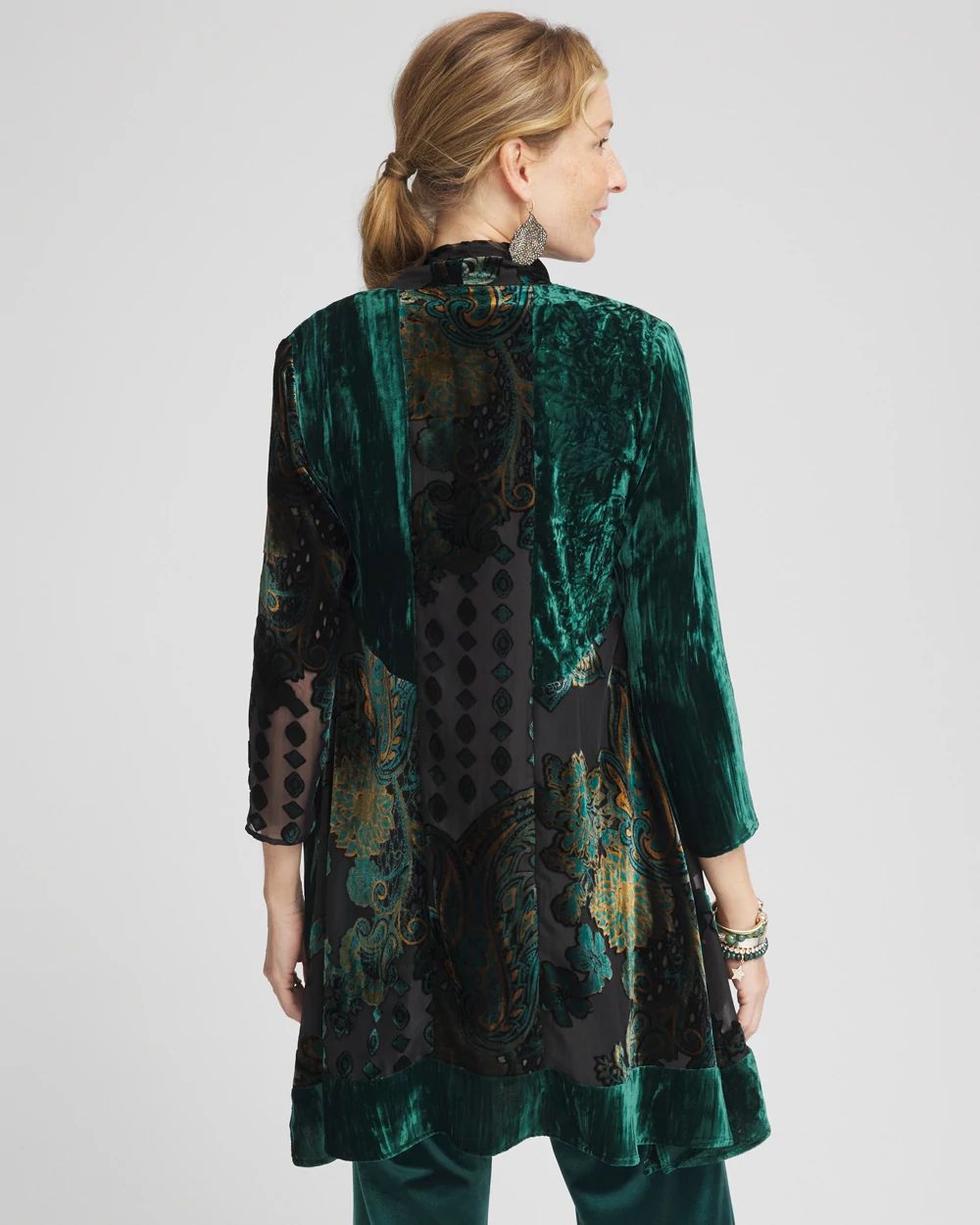 Travelers™ Collection Burnout Velvet Jacket