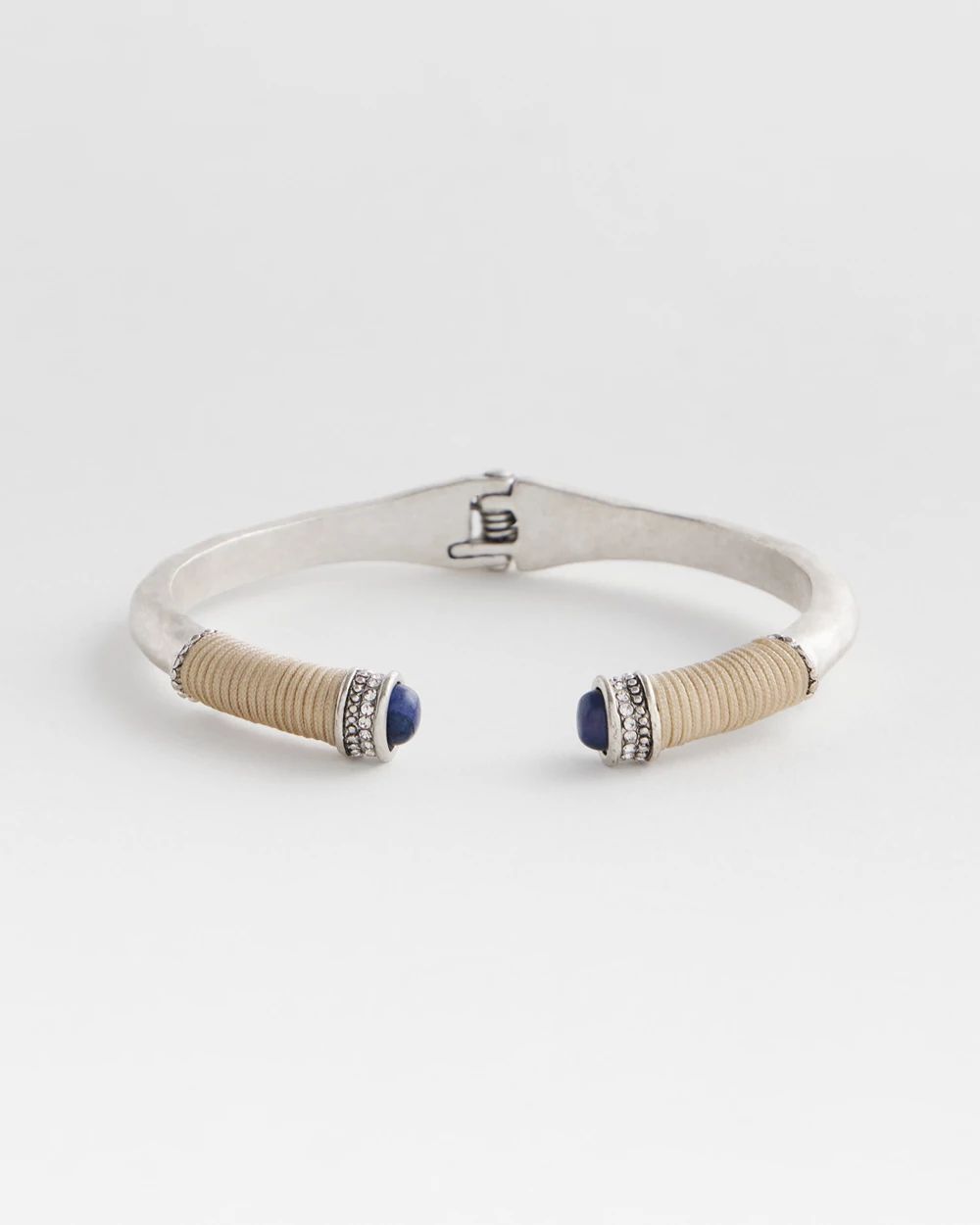 Blue Wrapped Cuff Bracelet