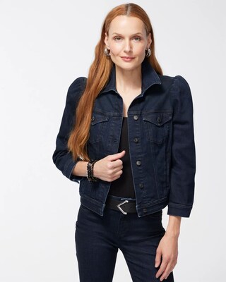 Puff Sleeve Denim Jacket