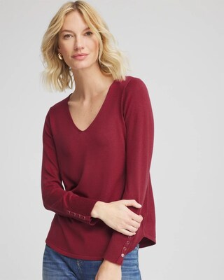 Ella V-Neck Pullover Sweater