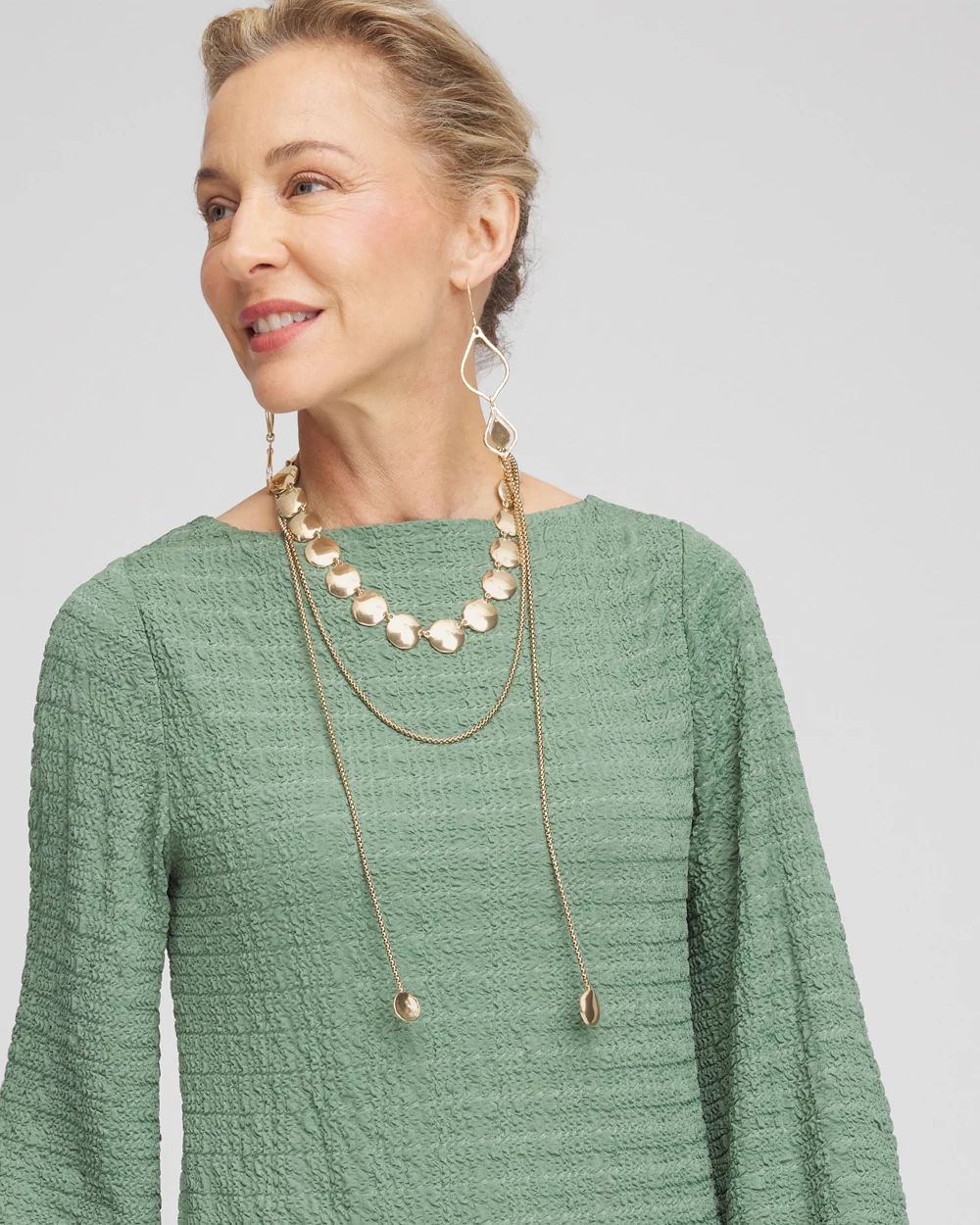 Gold Lariat Necklace