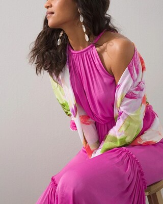 Summer Romance Floral Ottoman Cardigan