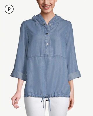 Zenergy Tencel Denim Pullover Jacket click to view larger image.