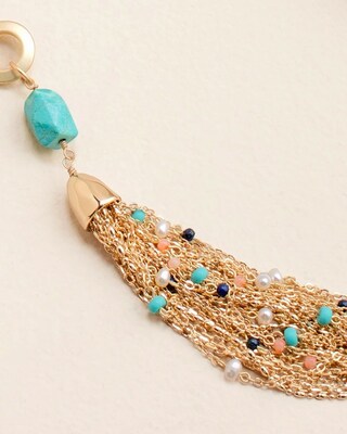 Beaded Tassel Necklace