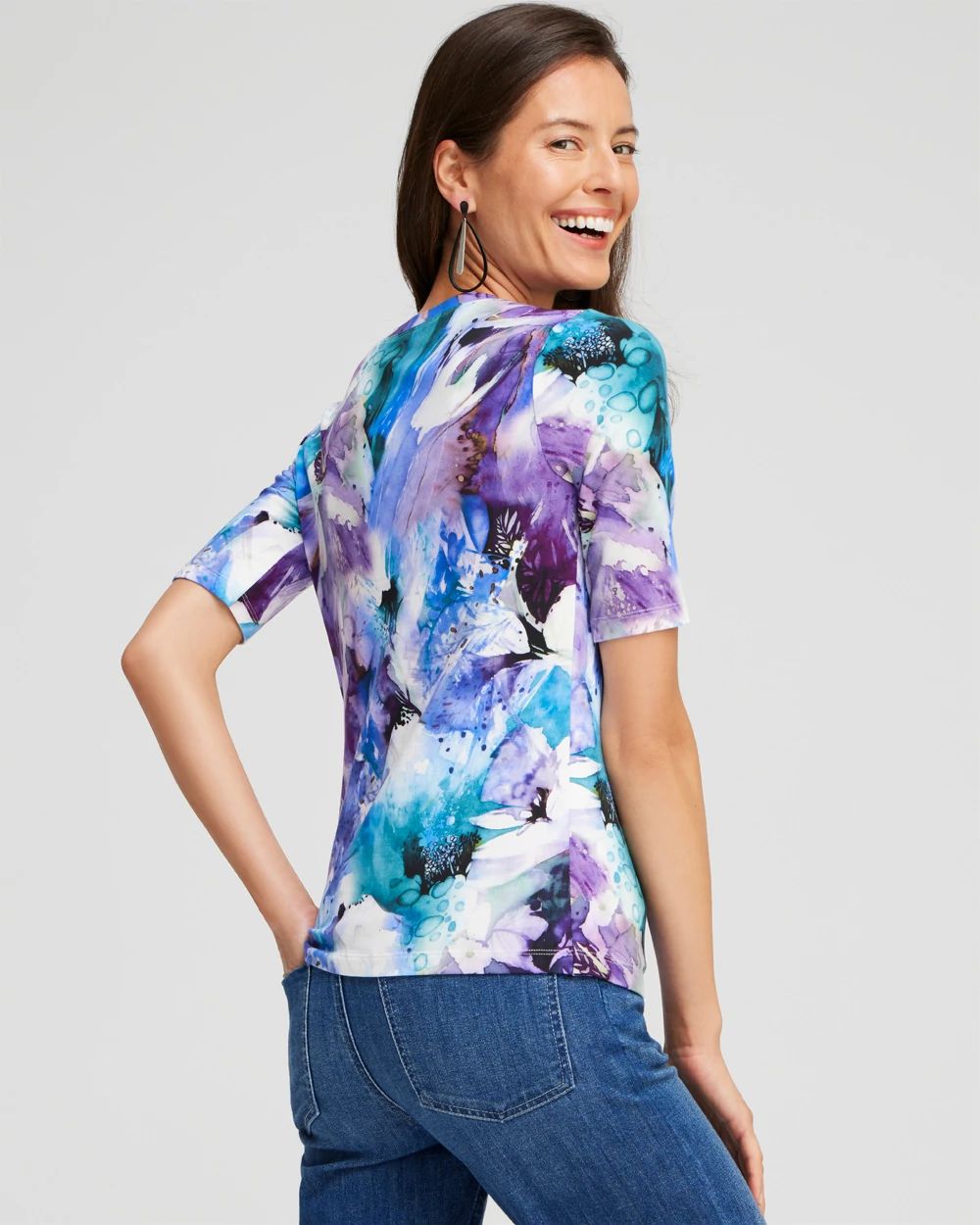 Watercolor Perfect Elbow Tee