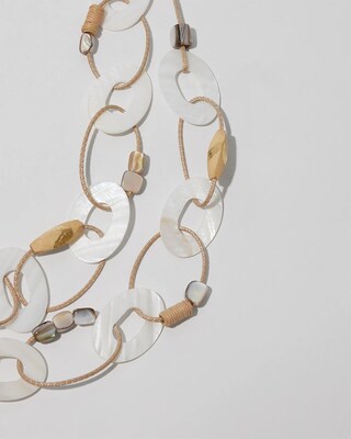 Mother of Pearl Multistrand Necklace