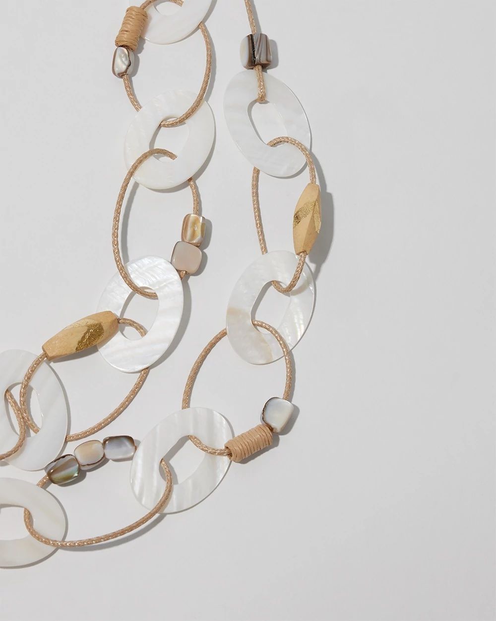 Mother of Pearl Multistrand Necklace