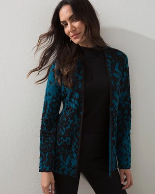 Jacquard Textured Cardigan