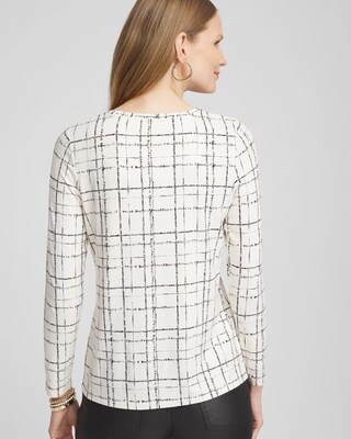 Touch of Cool™ Plaid Long Sleeve Layering Tee