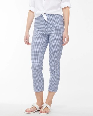 Juliet Gingham Straight Crops
