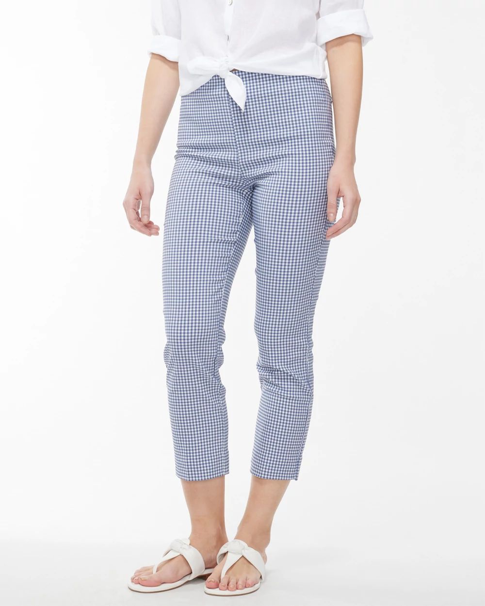 Juliet Gingham Straight Crops