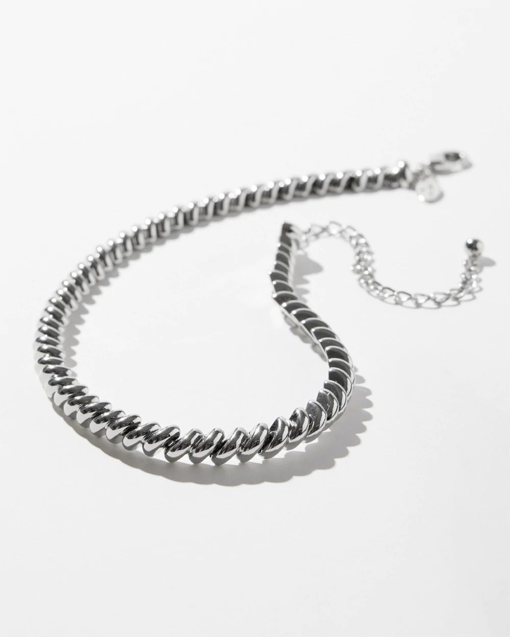 Silver Tone Collar Necklace
