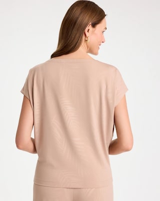 Travelers™ Palm Embossed Knit Top click to view larger image.