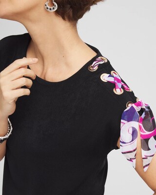 Travelers™ Shoulder Scarf Top click to view larger image.