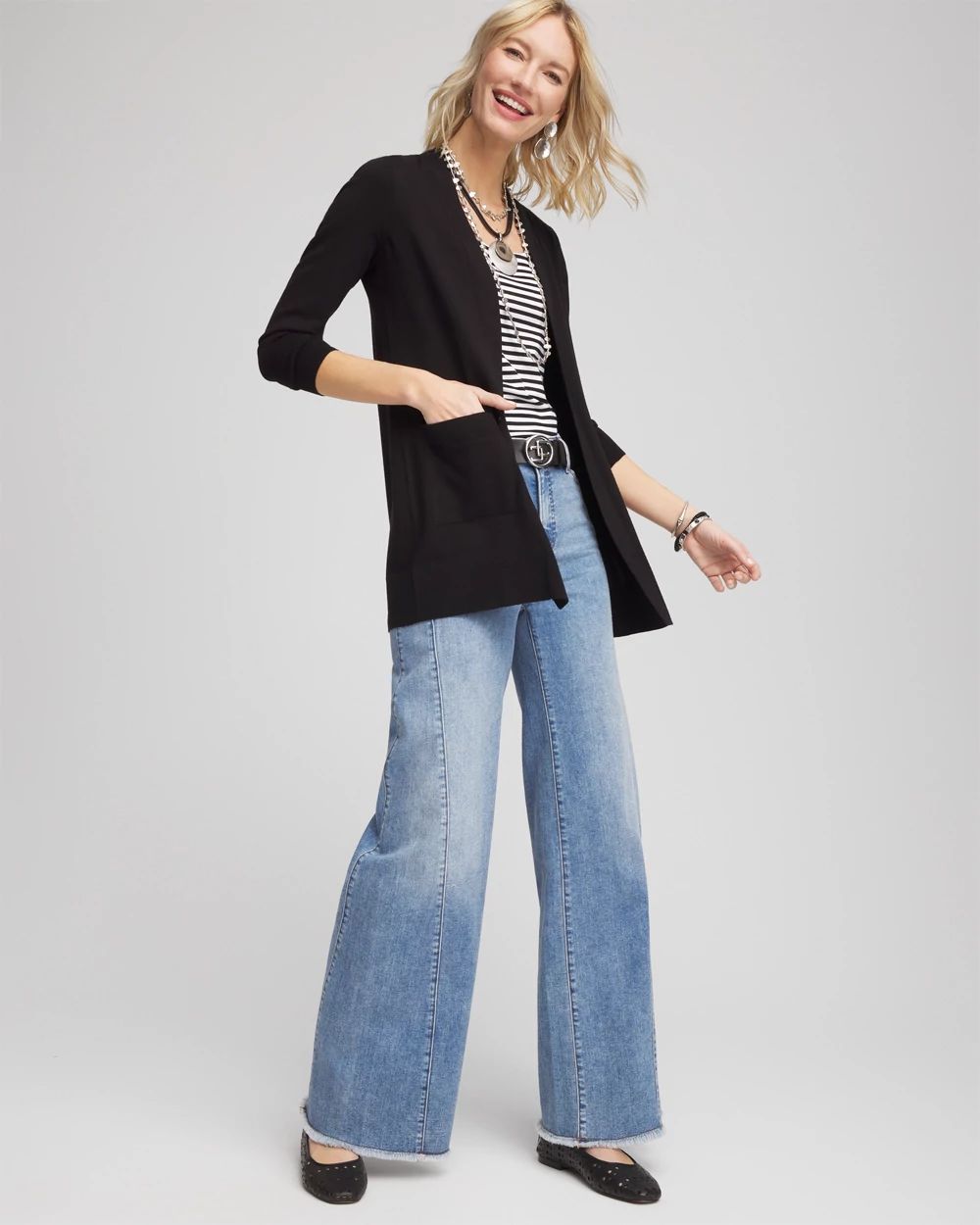 Open-Front Cardigan