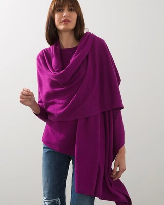 Cashmere-Wool Blend Travel Wrap