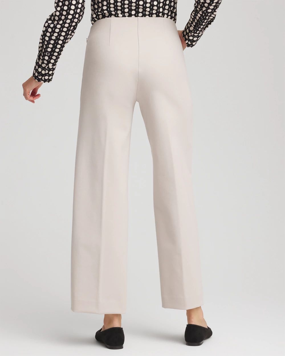 Juliet Slim Wide-Leg Cropped Pants click to view larger image.