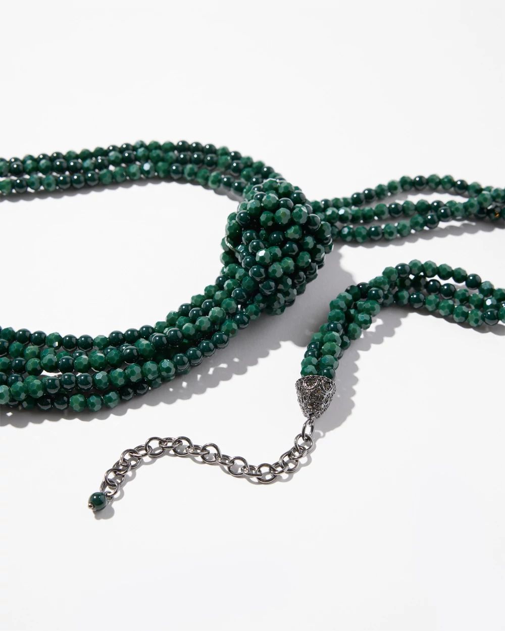 Green Y-necklace