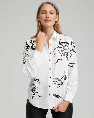 Modern Art Print Shirt
