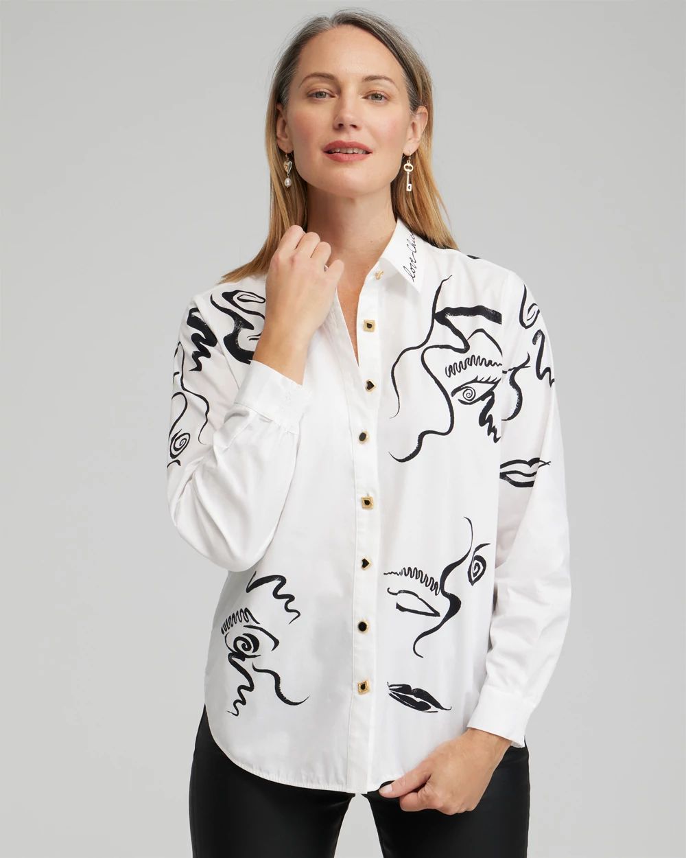 Modern Art Print Shirt