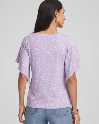 Touch of Cool™ Handkerchief-Sleeve V-Neck Tee click to view larger image.