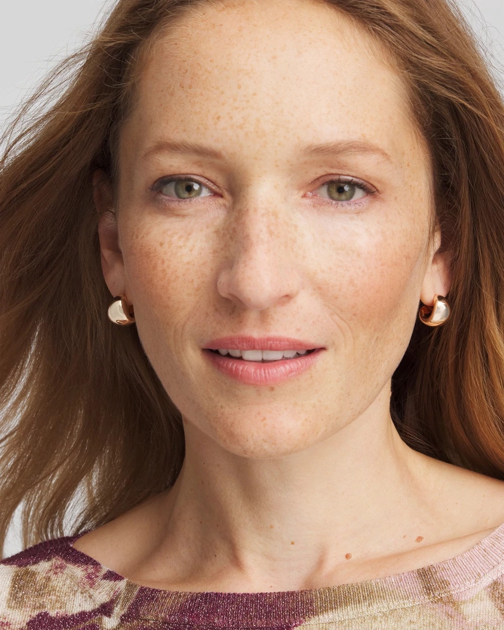 Rose Gold Huggie Hoop Earrings